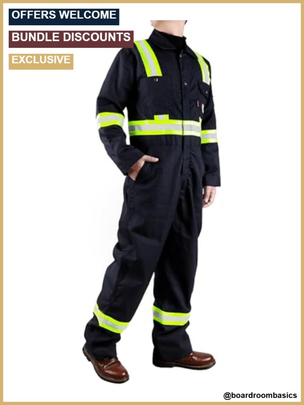 FR Coveralls Men Lightweight Stretch Ripstop Flame Resistant CAT2